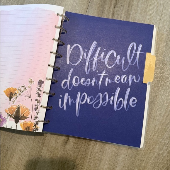 Happy Planner Pink and Gold Floral Planner - Picture 5 of 16